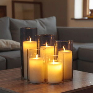 Nến <span class=keywords><strong>LED</strong></span> Wax Với Điều Khiển Từ Xa/Vỏ Thủy Tinh Đèn Nến <span class=keywords><strong>LED</strong></span> - Product Image 5