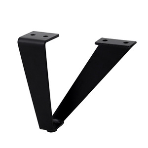 Furniture <b>Leg</b> Iron Powder Coated Heavy Duty Bed Support Industrial Style - Product Image 1