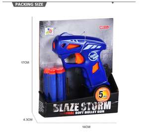 Çocuklar mini kullanışlı dart blaster kolay çekim oyuncak tabanca seti 2 yuvarlak İpucu dart 3 enayi İpucu dart - Product Image 6