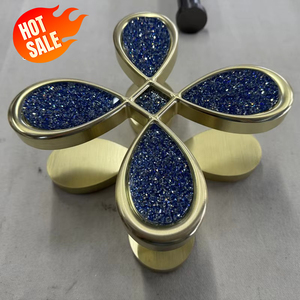 <span class=keywords><strong>Poignée</strong></span> de <span class=keywords><strong>porte</strong></span> en verre cristal bleu diamant de luxe sur mesure haut de gamme pour hôtel cinq étoiles, villa, <span class=keywords><strong>porte</strong></span> <span class=keywords><strong>extérieure</strong></span> en aluminium, <span class=keywords><strong>poignée</strong></span> longue - Product Image 5