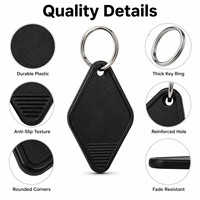 Porte-clés en plastique personnalisé avec logo, en forme de diamant, pour hôtel, motel, porte-clés numéroté personnalisé pour cadeau promotionnel, bureau
