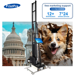 PrintPro Vertical Semiautomática 3D Máquina de impresión de pared para impresora de pared comercial Pinturas al aire libre y artes de pared - Product Image 1
