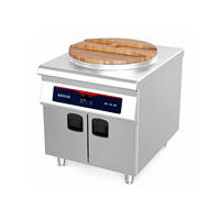 Plaque de cuisson électrique commerciale en acier inoxydable 5KW avec options de plaques en aluminium peu profondes et profondes