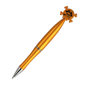 2025 New Cartoon Shape Plastic Ball <b>Pens</b> with Print Logo for Halloween Bat Pumpkin Skull Chick Style Halloween Gift Kids - Product Image 6