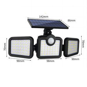 Panneau solaire fendu grand angle de lumière d'inondation de LED de double capteur imperméable pour le corps d'intérieur et de jardin d'ABS IP67 - Product Image 4