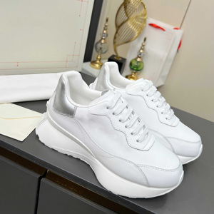 Sneakers basses de style designer pour hommes et femmes, en cuir premium, à lacets, chaussures décontractées pour tous les jours - Product Image 6