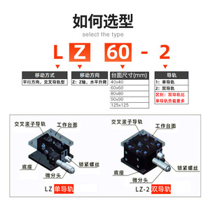Plataforma de Elevación de Eje Z de Precisión Óptica, Deslizamiento de Ajuste Fino para Microscopios-LZ40/60/80/90/125-2-N - Product Image 2