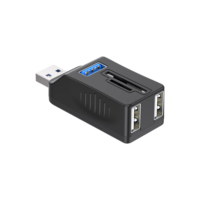 Nuevo producto Pequeño portátil USB2.0 + USB3.0 transferencia de datos y tarjeta de memoria SD/MMC/TF 5 en 1 USB COMBO para computadora portátil