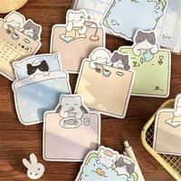 Notes autocollantes en forme de chat, bloc-notes créatif découpé en forme d'animal, papier à messages auto-adhésif pour journal, agenda, école, cadeau