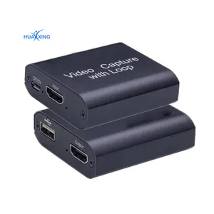USB 3.0 4K 60HZ 1080P 60Fps HD Video Game Capture Card Video Converter Saída Live Streaming para PS4 MAC Plug and Play
