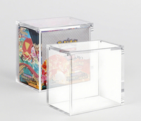 Étui de protection en acrylique cristallin anti-UV à haute transparence 98% pour cartes TCG Mega Evolution Booster Standard