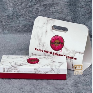 กล่องกระดาษใส่ขนมหวานสุดหรูสีขาวของขวัญวันช็อคโกแลตกล่องของขวัญช็อคโกแลต Bonbon Candy วาเลนไทน์ - Product Image 2