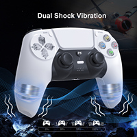Manette de jeu sans fil multifonction Bt Poignée pour Ps5 Pc Double Vibration 6-Axis Gyro Sensor Motion Controller for PC Game