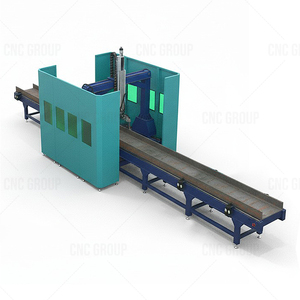 Macchina da taglio al Plasma CNC per travi a H: lavora su travi a H, barre rettangolari in acciaio; Utilizza la tecnologia di taglio a fiamma - Product Image 2