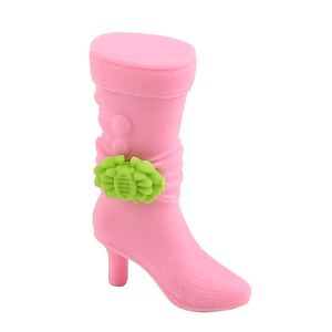Tutto colorato novità a forma di bambino a matita cartone animato fantasia di gomma signora 3D ragazze scarpe cancelleria tacchi alti gomma - Product Image 4