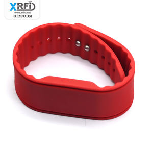 Pulseras ajustables RFID baratas con interfaz de <span class=keywords><strong>comunicación</strong></span> NFC Código QR impreso para el uso del gimnasio del festival Pulseras del festival - Product Image 4