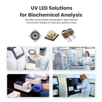 LED UVB Tianhui pour analyse médicale, série TO46 TO39, personnalisable, DIP, traversant, 254 255 340 320 308 nm, puce LED UVB