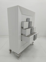 Nordique blanc haute brillance moderne buffet de luxe en bois buffet Comodas pour cuisine salon chambre haute brillance Luxus coffre