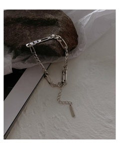 Pulsera Unisex Estilo Hip Hop de Plata de Ley 925, Calidad Italiana, Diseño Figaro, Nueva, Venta Directa de Fábrica al Por Mayor - Product Image 3