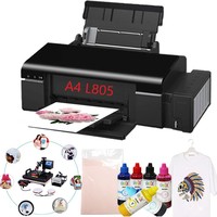 Éxito de Ventas Impresora de Inyección de Tinta Wi-Fi de Seis Colores L805 para Tarjetas de Identificación de PVC, Modelo de Escritorio A4 para Transferencia y Sublimación UV en Tarjetas ID, para EPSON L805