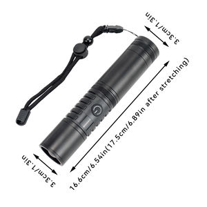 High Lumen Rechargeable <b>LED</b> <b>Flashlight</b> 3 Modes Zoomable Aluminum Alloy Body for Camping Hiking Emergency Customizable Logo Whole - Product Image 2