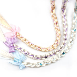Frozen Princess Wig <span class=keywords><strong>trecce</strong></span> fasce per capelli <span class=keywords><strong>da</strong></span> principessa per bambini Clip per capelli con fiocco di neve per ragazze adorabili accessori per capelli per bambini - Product Image 5