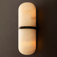 Applique murale en albâtre Melange Pill pour chambre à coucher, lampe murale de chevet, éclairage d'intérieur de luxe, décoration pour la maison