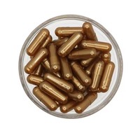 Capsules vides rigides de qualité pharmaceutique, de taille 00/0, certifiées halal, sans BSE/TSE, en gélatine métallique perlée colorée