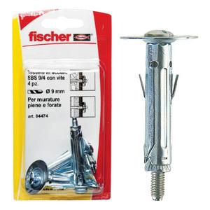 FISCHER - 4472 Fixation métallique avec crochet moyen dans blister SBS K - EAN 8001132044728 ANCURS ANCRAGES MÉCANIQUES - Product Image 1