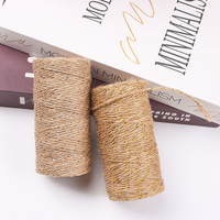 100 m/rouleau rétro naturel chanvre corde Jute ficelle toile de jute chaîne emballage cordons fil bricolage à la main fil à attacher macramé cordon corde