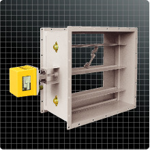 Amortisseur Dairitsu MTCD-2-35 motorisé avec MD-1-70-O24 200V pour systèmes HVAC - Product Image 2