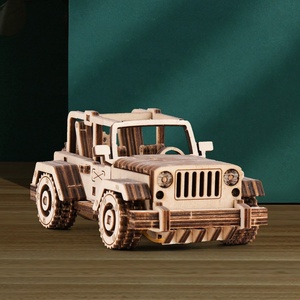 Nuovo Design MDF-friendly <span class=keywords><strong>Puzzle</strong></span> in legno 3d fai da te MDF materiali amichevole <span class=keywords><strong>auto</strong></span> 3d <span class=keywords><strong>auto</strong></span> <span class=keywords><strong>Puzzle</strong></span> in legno per adulti - Product Image 2