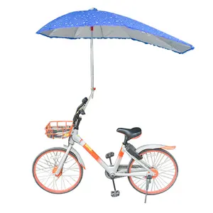 Guarda-chuva personalizado para bicicleta, fornecedor de fábrica, atacado, impressão de logotipo, à prova d' água, sombra, bicicleta, bicicleta