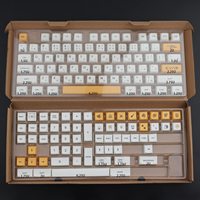 Keycaps PBT en sublimation thermique XDA Honey Milk, jeu de 137 touches, disposition américaine pour Cherry MX, couvre les touches complètes, clavier 60% 65% 75%