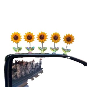 Ornement de voiture Yuzon en forme de tournesol, décoration en résine pour console centrale - Product Image 3