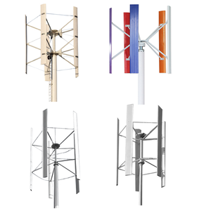 5kw 220v ऊर्ध्वाधर अक्ष पवन टरबाइन मैग्लेव जनरेटर के साथ 5 ब्लेड एल्यूमीनियम मिश्र धातु कम आरपीएम और ऑफ ग्रिड सिस्टम - Product Image 5
