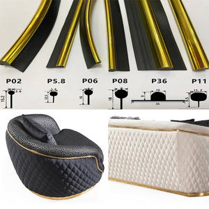 Sofa giường Phụ Kiện Vàng PVC nhúng dải nhựa vàng nhúng Dải cạnh cho ghế sofa da hiện đại - Product Image 4