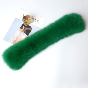 Col et poignets de luxe en fourrure de renard pour femmes Un ensemble d'hiver Fashion Factory Wholesale Real Fox Fur Fur Cuffs and Collar - Product Image 3