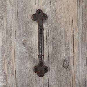 WEKIS Heavy Duty Large Modern Cast Iron Barn <b>Door</b> <b>Handle</b> Brushed Nickel/Matte Black/Oil Rubbed Bronze Finishes for Gates - Product Image 6