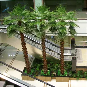Grand palmier artificiel décoration extérieure faux palmier en plastique avec prévention des incendies palmier Washington