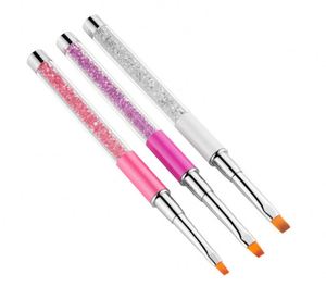 Lot de 5 pinceaux à manche métallique pour nail art, pinceaux souples pour gel UV, pour manucure et dessin, vente en gros - Product Image 2