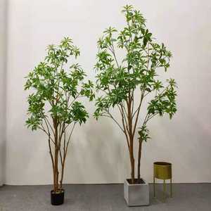Bonsaï artificiel <span class=keywords><strong>Pieris</strong></span> <span class=keywords><strong>Japonica</strong></span>, plante verte, à utiliser pour la décoration de la maison, de l'hôtel, du bureau - Product Image 2