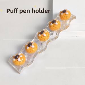 Hellokitty cosmétiques porte-stylo spécial Hamburger pain <span class=keywords><strong>tarte</strong></span> nourriture jouet résine Kt chat visage brosse avec crayon à lèvres - Product Image 6