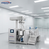 Machine d'émulsification sous vide avec homogénéisation par le bas, levage hydraulique, circulation interne et externe, contrôle intelligent PLC