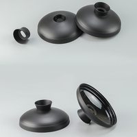 Couvercle en forme de théière jetable de style chinois de 90mm couvercles étanches pour thé au lait café gobelet en papier gobelet en plastique couvercle couvercles d'injection