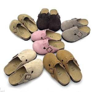 Zuecos Unisex de Alta Calidad Personalizados, Antideslizantes, de Cuero Genuino y Corcho PU, con Soporte de Arco para <span class=keywords><strong>Mujer</strong></span>, <span class=keywords><strong>EVA</strong></span> - Product Image 4