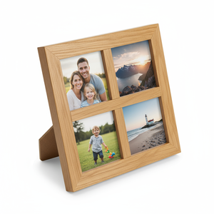 Thủ công thân thiện với môi A4 4 lưới khung ảnh đa-hình ảnh hiển thị đứng sồi tự nhiên Máy tính để bàn trang trí nội thất gia đình Chân Dung Bộ sưu tập - Product Image 5