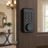 Serrure de porte intelligente d'intérieur populaire avec empreinte digitale et mot de passe numérique Tuya TTlock pour porte d'entrée en aluminium