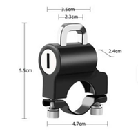 Verrou de guidon de moto, sécurité durable, antivol portable, verrouillage à clé pour accessoires de casque
