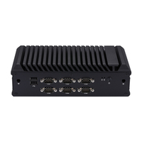 Qotom Q1020X Pentium 5405U Computadora sin ventilador integrada Dual 25G LAN 6 RS232 HD VGA USB SATA Linux Soporte Industrial Mini PC
